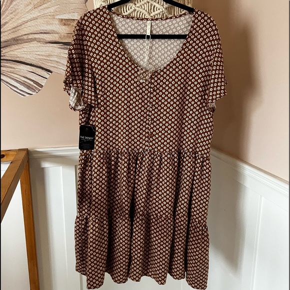 Rylee + Cru Dolly Dress in Flower Power/Amber floral - Picture 1 of 4